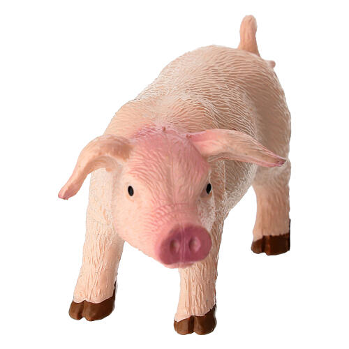Porquinho de plástico para presépio de 10 a 12 cm 3
