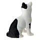 Gatto bianco con macchie nere plastica presepe 10- 12 cm s3