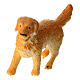 Golden retriever statuina plastica presepe 10-12 cm s3