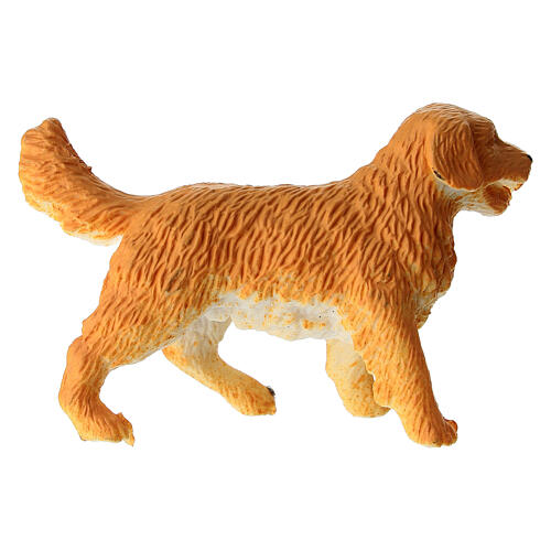 Estátua de Golden Retriever em plástico para presépio 10-12 cm 4