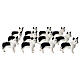 Bulldog pelo bianco e nero presepe 10-12 cm s2