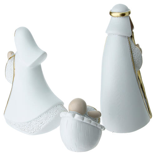 Krippenfigurenset stilisiert aus Resin, 10-teilig, für 8 cm Krippe 6