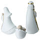 Presepe stilizzato completo in plastica 10 pz presepe 8 cm s6
