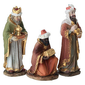 Rois Mages en plastique pour crèche 8 cm