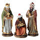Plastic Three Wise Men for Nativity Scene, 8 cm s1