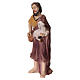 Estatua pastor con oveja en brazos belén 8 cm resina s2