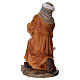 Statuetta contadina con pagnotta di pane e brocca presepe 8 cm resina s4