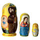 Yellow matryoshka doll, Rome, set of 3 dolls, 4 in s1