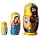 Matrioshka amarela Roma 10 cm 3 bonecas s3