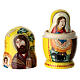 Matrioshka amarela Roma 10 cm 3 bonecas s5