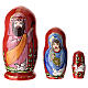 Muñeca rusa roja 10 cm Natividad s1