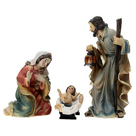 Nativity Scene, set of 24 statues, resin, 9 cm
