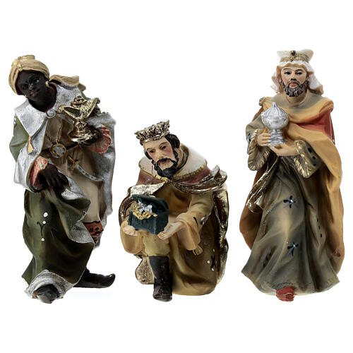 Nativity Scene, set of 24 statues, resin, 9 cm 3