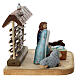 Nativity scene in painted Russian wood 9 cm s5