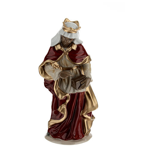 Zestaw Scena Narodzin, kolorowa porcelana, 9 części, wys. 20 cm 8