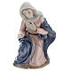 Colored porcelain Nativity scene set 9 pcs h 20 cm s4