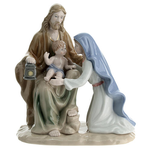 Sainte Famille porcelaine Navel colorée 18 cm 1