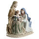 Sainte Famille porcelaine Navel colorée 18 cm s4