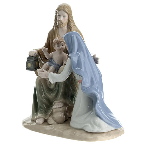 Święta Rodzina, porcelana Navel, malowana, 18 cm 3