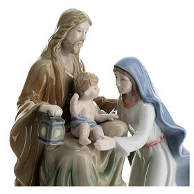 Holy Family set Navel colored porcelain 18 cm