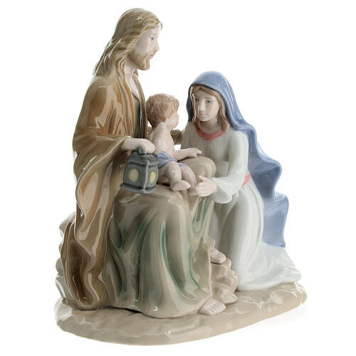 Holy Family set Navel colored porcelain 18 cm 4