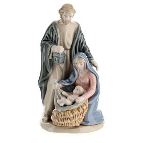 Colored Porcelain Holy Family Statue Navel 10x5x5 cm