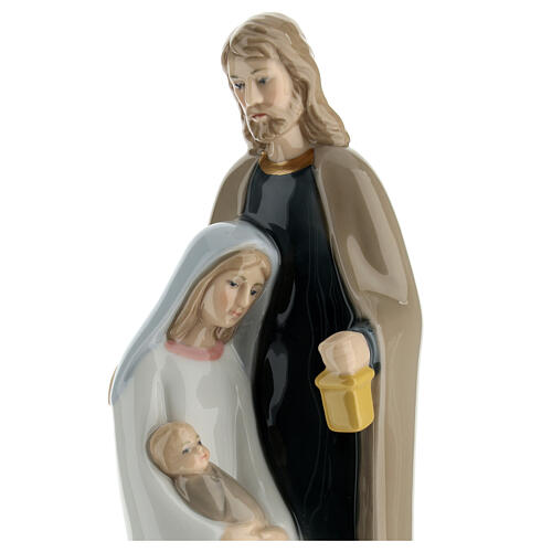 Nativité porcelaine colorée stylisée h 20 cm 2
