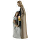 Nativité porcelaine colorée stylisée h 20 cm s3