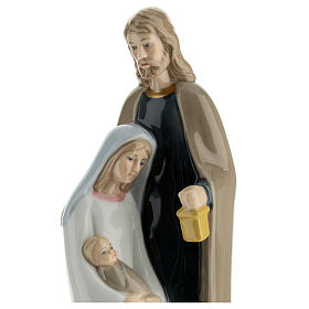 Holy Family stylized colored porcelain h 20 cm