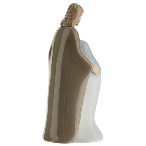 Holy Family stylized colored porcelain h 20 cm 5