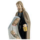 Holy Family stylized colored porcelain h 20 cm s2