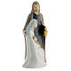 Holy Family stylized colored porcelain h 20 cm s4