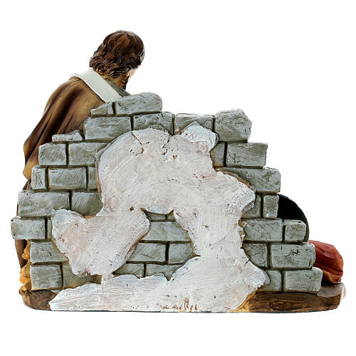 Sacra Famiglia Natività resina Madonna sdraiata 30 cm 5