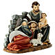 Sacra Famiglia Natività resina Madonna sdraiata 30 cm s4