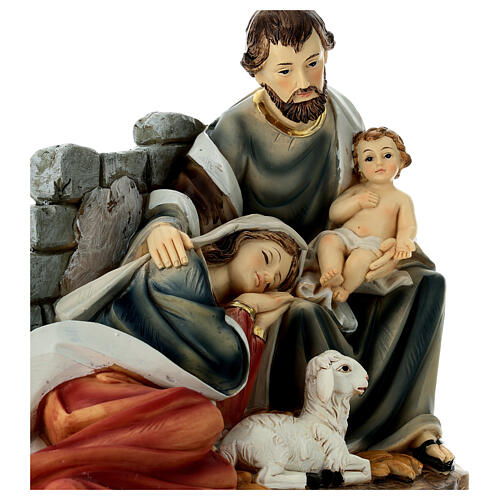 Święta Rodzina Scena Narodzin, żywica, Madonna leżąca, 30 cm 2