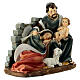 Nativity with Mary lying down, painted resin, 14 cm s4