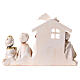 Nativité Rois Mages style Baby blanc or crèche 10 cm 20x25x5 cm s4