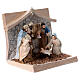 Nativity in a book, hand-painted resin, 12x15x10 cm s3