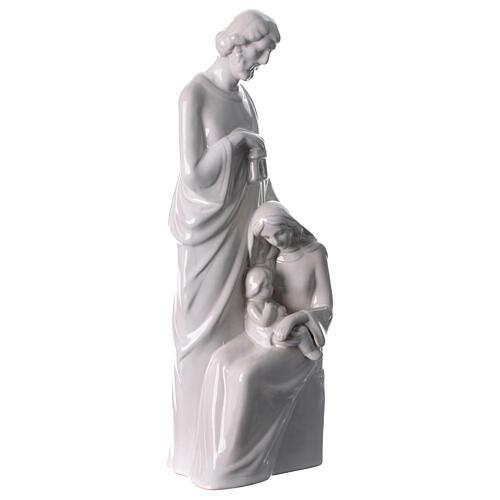 Nativité porcelaine blanche 40 cm Joseph avec lanterne 5