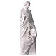 White porcelain Holy Family nativity set 40 cm Joseph with lantern s1