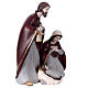 Heilige Familie aus farbig bemaltem Resin, für 20 cm Krippe  – 20 × 12 × 5 cm s3
