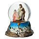 Palla di neve Natività 6x5 cm resina s1
