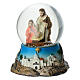 Snow globe Nativity scene 6x5 cm resin s1