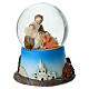 Nativity Holy Family snow globe 9x7 cm resin s1