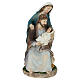 Composizione Santa Famiglia 13 cm resina s1
