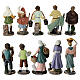 Set 10 santons crèche 10 cm résine s5