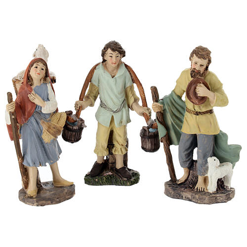 Nativity figurines 10 pcs for 10 cm resin set 4