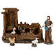 Set of shepherd with animals for Nativity Scene s1