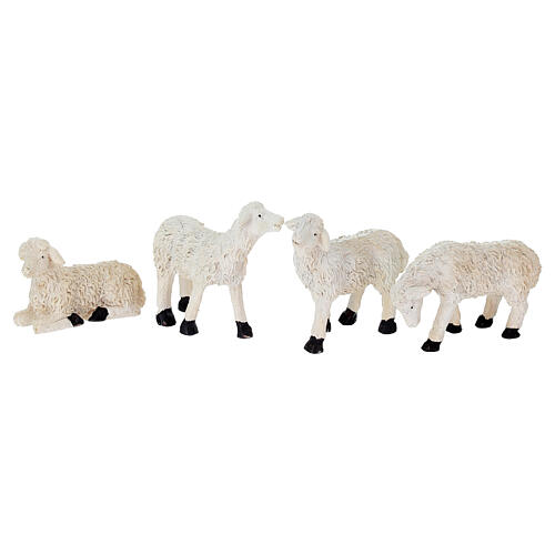 Set of shepherd with sheeps and pigs for Nativity Scene 3