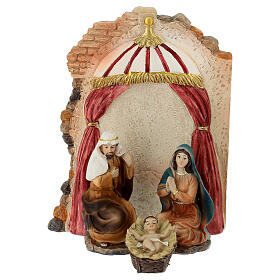 Set for Nativity Scene of resin stables and characters